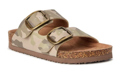 Sandalias sin cordones Time And Tru Slides camuflaje talla 6 para mujer nuevas Foto 1 de 4