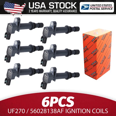 Reliable Ignition Coils UF270/56028138AF 6pcs For Dodge Dakota 3.7L V6 2004-2008 - Изображение 1 из 4