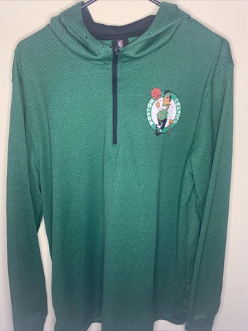 NBA Boston Celtics Hoodie Sz L Mens zip Cover