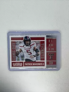 2017 Panini Contenders Patrick Mahomes Game Day Tickets #15 - Picture 1 of 3