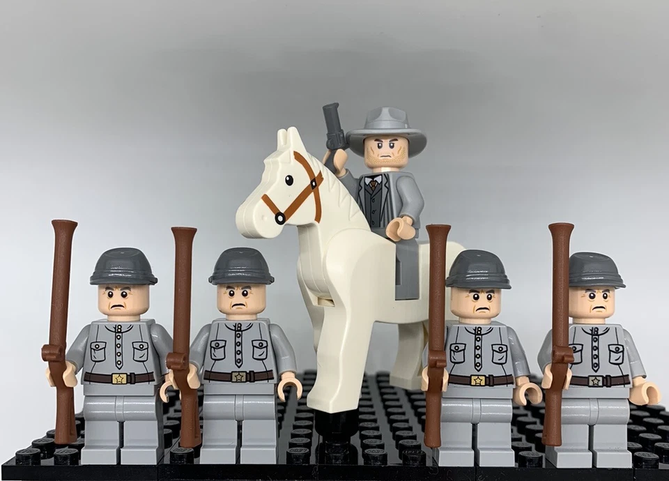 LEGO Civil War Confederate Army General Lee Minifigure Lot (100% Genuine LEGO) - Image 1 of 1
