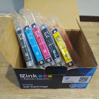 5  Pack EZInk Compatible Ink Cartridges Canon  271XL New Sealed  - Image 1 of 4