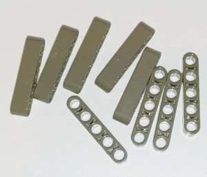 LEGO DARK GREY TECHNIC LIFTARM LOTTO / DIMENSIONI 1x5 spessore / quantità 8x / parte #32316 - Foto 1 di 3