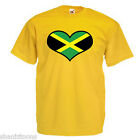 Jamaica Love Heart Flag Childrens Kids T Shirt