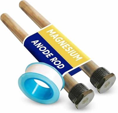 Anode Rod for Hot Water Heater - Magnesium 9.25" Length ¾" NPT - 2 Pack - Image 1 of 4