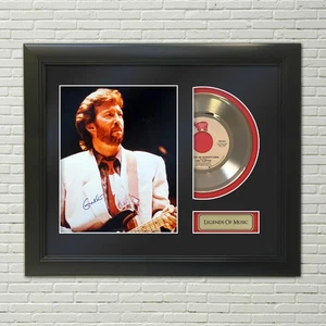 Eric Clapton Knockin On Heavens Door Reproduction Signature 45 Record Display - Picture 1 of 4