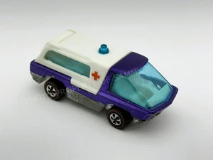 Hot Wheels Redline AMBULANCE Purple HK White Interior Heavyweights Very Nice !! - Picture 1 of 5