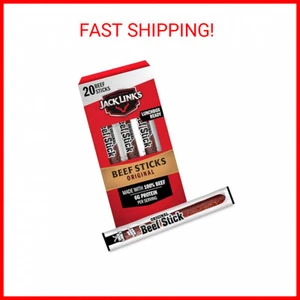 Jack Link's Beef Sticks, Original (20ct) Protein Snack, Meat Stick w/ 6g Protein - Picture 1 of 2