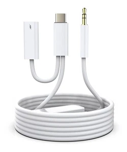 USB-C to 3.5mm Aux Cable for Car with 60W Fast Charging - Type C Aux Cord Com... - Picture 1 of 7