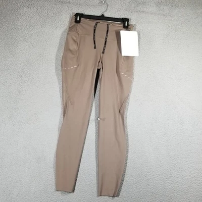 Nike Swift Dri-FIT Running Pants Medium Brown Reflective Logo Sample HJ2252-233 - Image 1 of 4