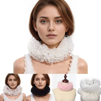 Collar con volantes renacentista cuello victoriano volantes collares isabelinos collares de payaso Foto 1 de 4