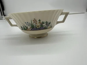 Lenox Rutledge Double Handled Footed Cream Soup Bowl Bone China - Picture 1 of 4