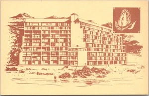Postal de Lincoln City, Oregon de los años 60 "LA POSADA EN CABEZA ESPAÑOLA" Vista del artista - Imagen 1 de 2