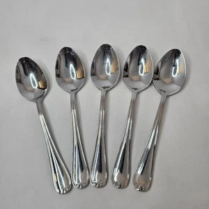 Reed & Barton 18/10 Colby Teelöffel Edelstahl Menge 5 glänzend Besteck - Bild 1 von 14