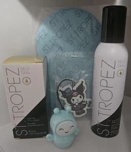 St. Tropez Luxe Tan Tonic Drops 1.01 oz + Whipped Mousse + Bath Mitt + Lippy ++ - Picture 1 of 11