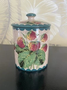 Frühe schottische Wemyss Ware Einmachglas und Deckel ERDBEEREN - Bild 1 von 19
