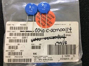 S20K17 EPCOS VARISTOR 27V 2KA DISC 20MM ROHS 8 PIECES - Picture 1 of 1