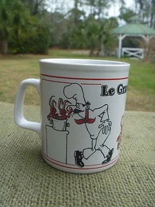 Horno artesanal Inglaterra B. 1980 vintage Taza Fray Funny Le Grande Chef con Langostas - Imagen 1 de 4