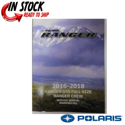 2016 - 2018 Polaris Ranger 570 Full Size OEM Authentic Service Repair Manual  Foto 1 de 4