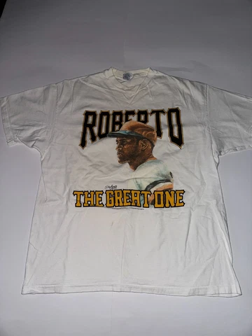 Men's Vintage Hanes 1993 Pittsburgh Pirates Roberto Clemente Shirt Size XL Cover