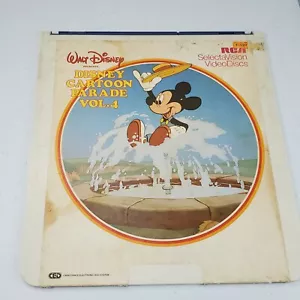 1982 SelectaVision Video Disc Disney Cartoon Parade Vol. 4 Mickey Donald Pluto - Picture 1 of 11