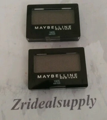SOMBRA DE OJOS MAYBELLINE EXPERT WEAR 190S RUBÍ CRUDO PAQUETE SELLADO DE 2 Foto 1 de 2
