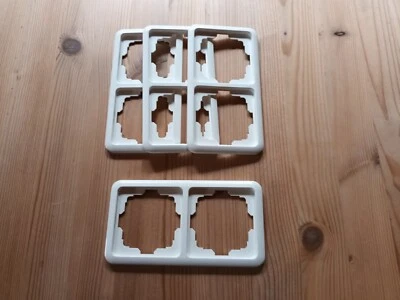 Siemens EIB KNX Delta Profil Rahmen 2 fach Titanweiss 5TG1-812 4 Stück - Bild 1 von 3