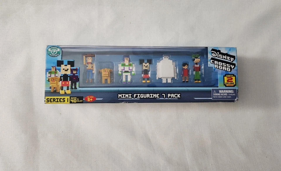 Disney Crossy Road Series 1 Buzz Mickey Woody Simba Hiro Baymax Mini Figure 7pk