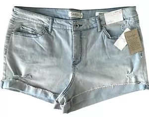 Jessica Simpson Women's Forever Shorts High Waisted Denim Size 33 Light Blue - Picture 1 of 7
