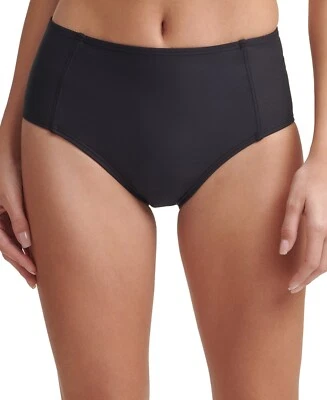Dkny Women's Seamed High Waist Bikini Bottoms Swimsuit, Black, Size XS - Image 1 of 4
