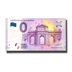 Euro Souvenir Spain 2018-1 VEAX Puerta De Alcala Madrid Souvenirscheine - Picture 1 of 2