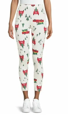 No Boundaries NOBO Juniors Christmas Tree Truck Holiday Leggings NWT Small D1 - Image 1 of 4