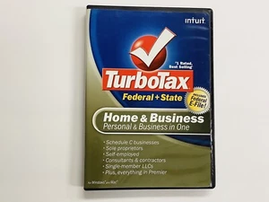 Turbotax 2008 Home & Business in One With State (Wind/Mac) FREE SHIPPING (G) - Picture 1 of 5