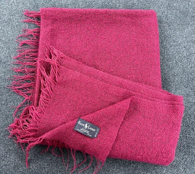 Manta ligera vintage Ralph Lauren etiqueta azul 100 % mohair 54 X 72 Foto 1 de 4