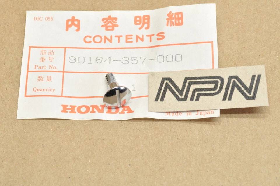 NOS Honda CR125 CR250 FL250 MR175 MT125 MT250 XL125 Screw 90164-357-000 - Image 1 of 1