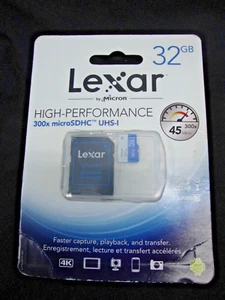 Lexar 300x 32 GB MicroSDHC NEW - Picture 1 of 2