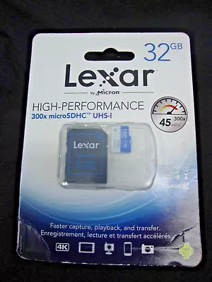 Lexar  300x 32 GB MicroSDHC  NEW - Image 1 of 2
