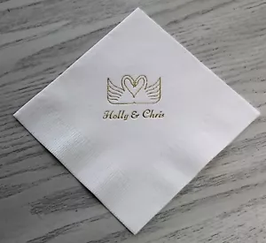 200 personalized cocktail napkins party wedding baby shower birthday - Picture 1 of 9