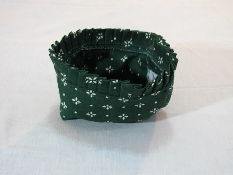 Small Green Longaberger Cotton Basket Liner, USA Cover