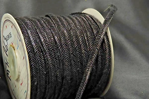 Geflecht 1/4" 6 mm schwarz pro 10 Meter Nähborte - Bild 1 von 1