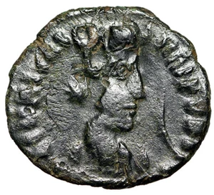 Brockage Overstrike römische Münze mit Zertifikat "Valens Struck on Constantinian" sehr selten - Bild 1 von 5