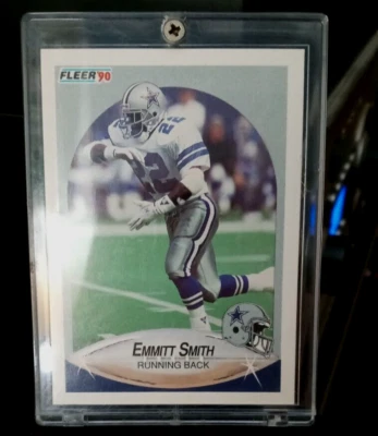 Fleer Emmit Smith Rookie Card 1990 U-40!!!!! If graded, a 10!!!!! - Image 1 of 2