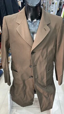 ADAM’S cappotto in pura lana vergine usato uomo man Tg 50 grigio scuro XXE106L - Imagen 1 de 4