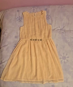 Light pink with starts decorating the waist like a belt party dress 9 years - Picture 1 of 6