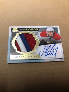 2013-14 The Cup Limited Logos Autographs #LLAG Alex Galchenyuk 30/50