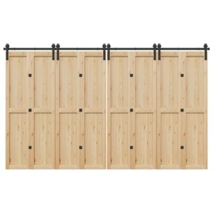 Schiebetürbeschlag-Set 366 cm Stahl Schwarz - Bild 1 von 11