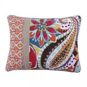 Levtex Home Rhapsody Decorative Pillow Pieced Boho 14x18in - Multicolor - Picture 1 of 8