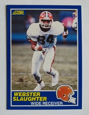 WEBSTER SLAUGHTER 1989 Score Football #41 Cleveland Browns - Image 1 of 2