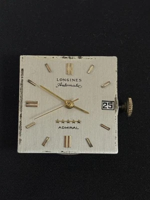 Vintage Longines Admiral 17 Jewels Cal 506 Automatic Watch Movement Dial & Hands - Image 1 of 4