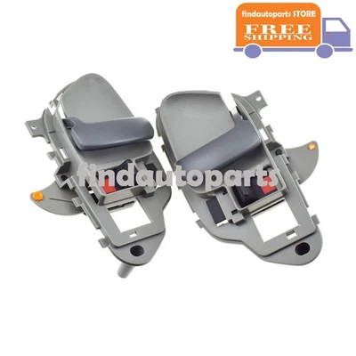 Manijas de puerta interiores L & R para Chevy Silverado C1500 GMC Sierra K2500 95-02 gris Foto 1 de 4